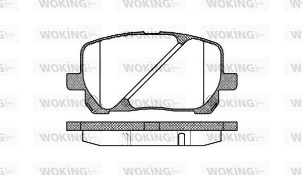 Woking P8543.00 - Комплект спирачно феродо, дискови спирачки vvparts.bg