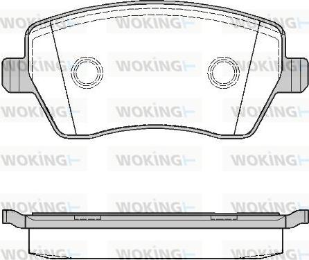 Woking P8873.00 - Комплект спирачно феродо, дискови спирачки vvparts.bg