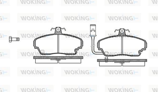 Woking P3523.01 - Комплект спирачно феродо, дискови спирачки vvparts.bg