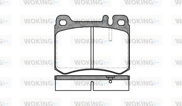 Woking P3603.00 - Комплект спирачно феродо, дискови спирачки vvparts.bg