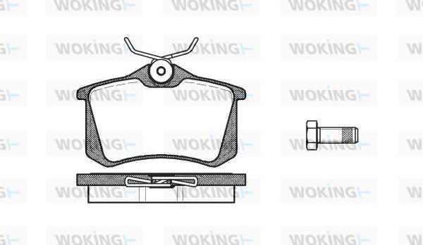 Woking P3633.10 - Комплект спирачно феродо, дискови спирачки vvparts.bg