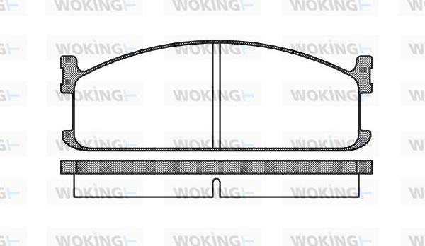 Woking P3043.00 - Комплект спирачно феродо, дискови спирачки vvparts.bg