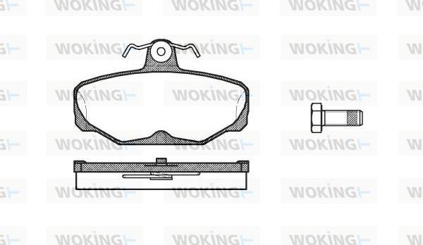 Woking P3053.00 - Комплект спирачно феродо, дискови спирачки vvparts.bg