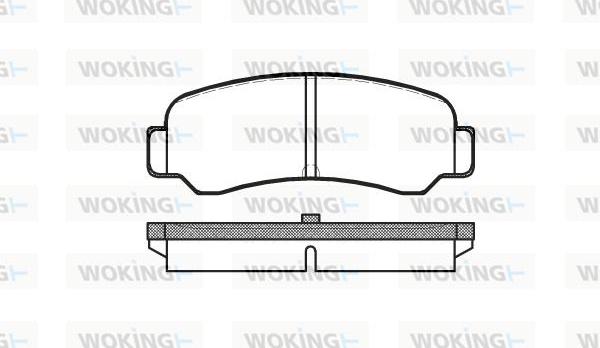 Woking P3003.00 - Комплект спирачно феродо, дискови спирачки vvparts.bg