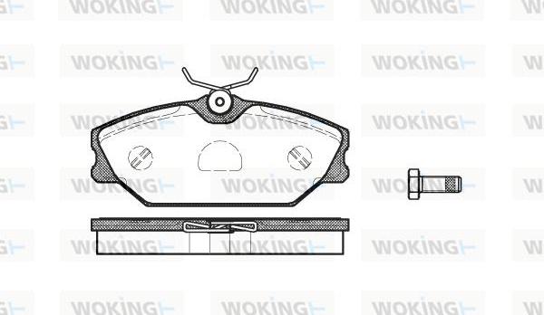 Woking P3083.00 - Комплект спирачно феродо, дискови спирачки vvparts.bg