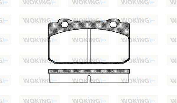 Woking P3103.00 - Комплект спирачно феродо, дискови спирачки vvparts.bg