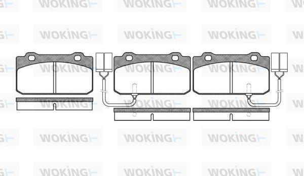 Woking P3103.02 - Комплект спирачно феродо, дискови спирачки vvparts.bg