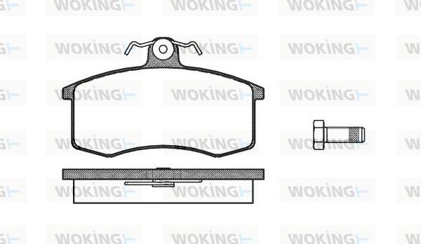 Woking P3213.00 - Комплект спирачно феродо, дискови спирачки vvparts.bg