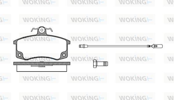 Woking P3213.02 - Комплект спирачно феродо, дискови спирачки vvparts.bg