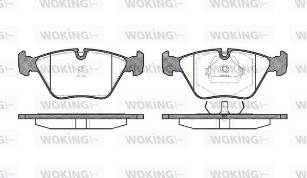 Woking P3703.40 - Комплект спирачно феродо, дискови спирачки vvparts.bg