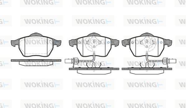 Woking P2903.52 - Комплект спирачно феродо, дискови спирачки vvparts.bg