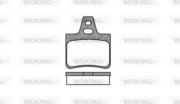 Woking P2113.00 - Комплект спирачно феродо, дискови спирачки vvparts.bg