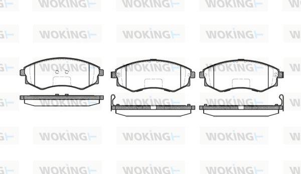 Woking P2183.52 - Комплект спирачно феродо, дискови спирачки vvparts.bg