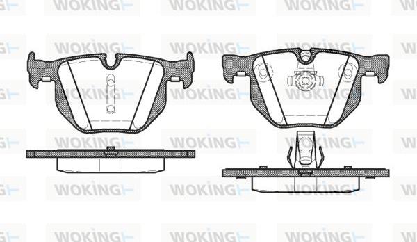 Woking P2813.60 - Комплект спирачно феродо, дискови спирачки vvparts.bg