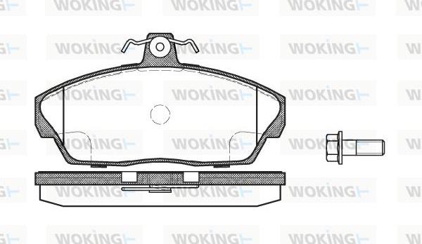 Woking P2373.10 - Комплект спирачно феродо, дискови спирачки vvparts.bg