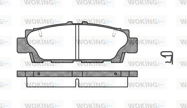 Woking P2763.00 - Комплект спирачно феродо, дискови спирачки vvparts.bg