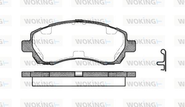 Woking P7473.02 - Комплект спирачно феродо, дискови спирачки vvparts.bg