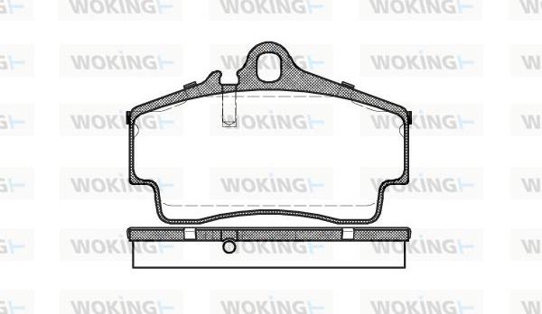 Woking P7543.00 - Комплект спирачно феродо, дискови спирачки vvparts.bg
