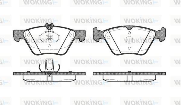 Woking P7013.20 - Комплект спирачно феродо, дискови спирачки vvparts.bg