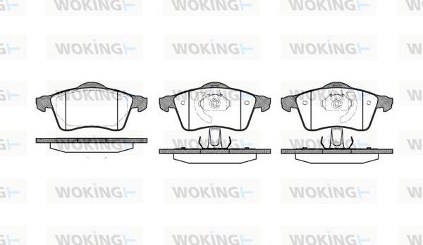 Woking P7183.00 - Комплект спирачно феродо, дискови спирачки vvparts.bg