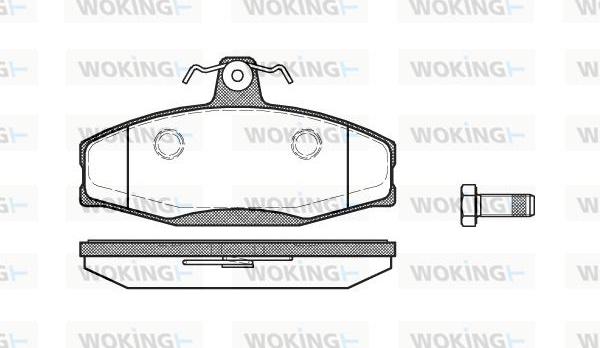 Woking P7203.20 - Комплект спирачно феродо, дискови спирачки vvparts.bg