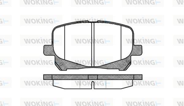 Woking P7213.10 - Комплект спирачно феродо, дискови спирачки vvparts.bg