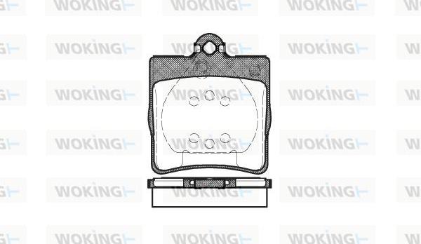 Woking P7783.00 - Комплект спирачно феродо, дискови спирачки vvparts.bg