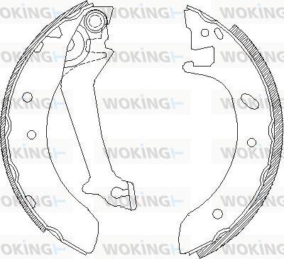 Woking Z4512.00 - Спирачна челюст vvparts.bg