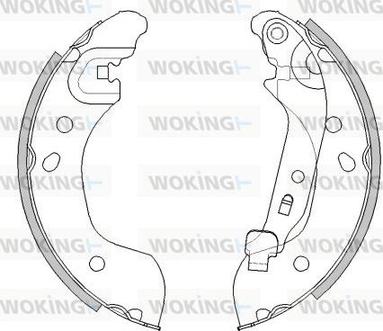 Woking Z4536.00 - Спирачна челюст vvparts.bg