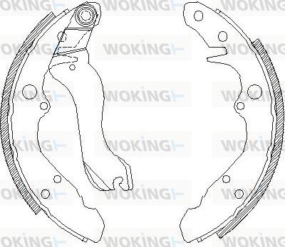 Woking Z4607.00 - Спирачна челюст vvparts.bg