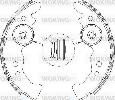 Woking Z4617.00 - Спирачна челюст vvparts.bg