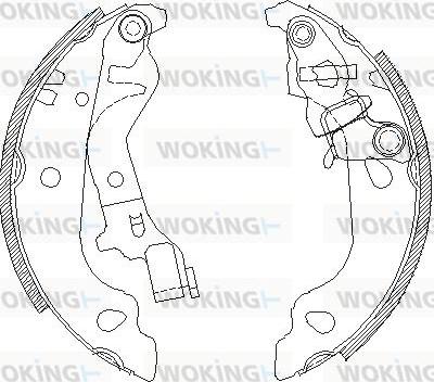 Woking Z4099.00 - Спирачна челюст vvparts.bg