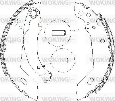 Woking Z4095.00 - Спирачна челюст vvparts.bg