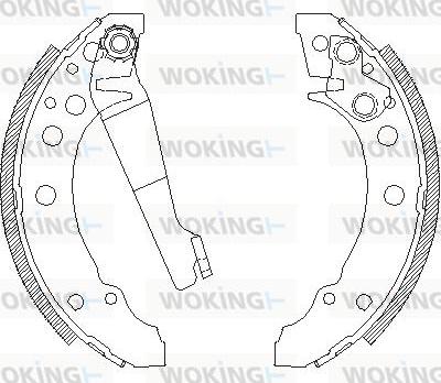 Woking Z4045.00 - Спирачна челюст vvparts.bg