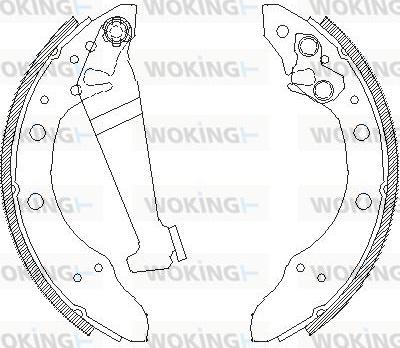 Woking Z4046.01 - Спирачна челюст vvparts.bg