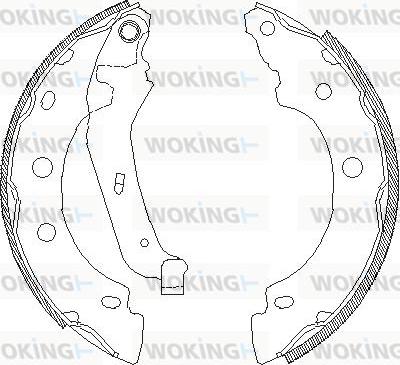 Woking Z4043.00 - Спирачна челюст vvparts.bg