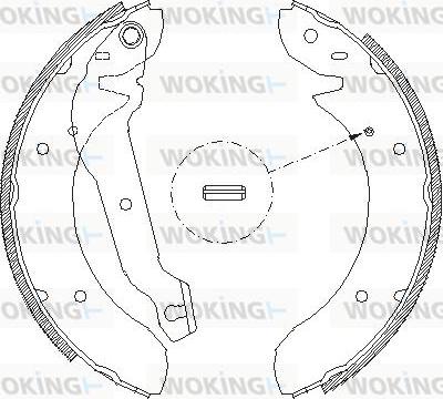 Woking Z4055.00 - Спирачна челюст vvparts.bg