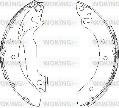 Woking Z4057.00 - Спирачна челюст vvparts.bg