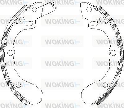 Woking Z4060.01 - Спирачна челюст vvparts.bg