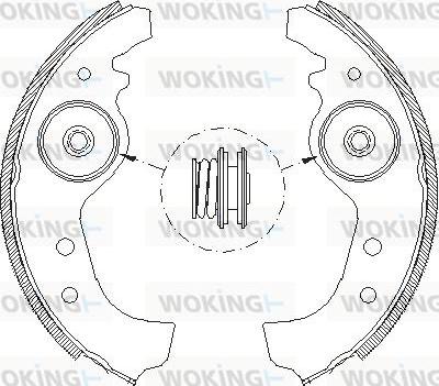 Woking Z4015.01 - Спирачна челюст vvparts.bg