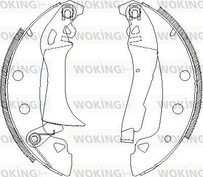 Woking Z4017.00 - Спирачна челюст vvparts.bg