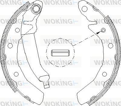 Woking Z4086.01 - Спирачна челюст vvparts.bg