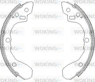 Woking Z4080.00 - Спирачна челюст vvparts.bg