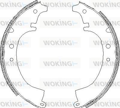 Woking Z4087.00 - Спирачна челюст vvparts.bg