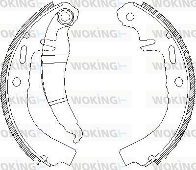 Woking Z4025.00 - Спирачна челюст vvparts.bg