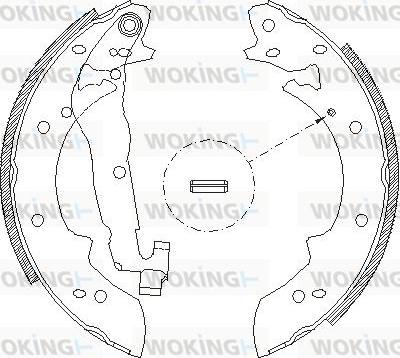 Woking Z4027.00 - Спирачна челюст vvparts.bg