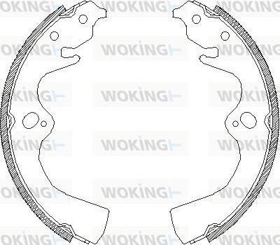 Woking Z4077.00 - Спирачна челюст vvparts.bg