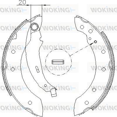 Woking Z4199.01 - Спирачна челюст vvparts.bg