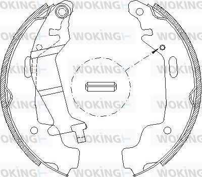 Woking Z4145.00 - Спирачна челюст vvparts.bg