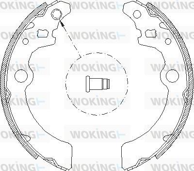 Woking Z4143.00 - Спирачна челюст vvparts.bg